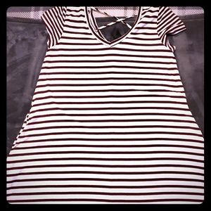 💕CUTE💕 Striped Midi Pocket Dress  (S)